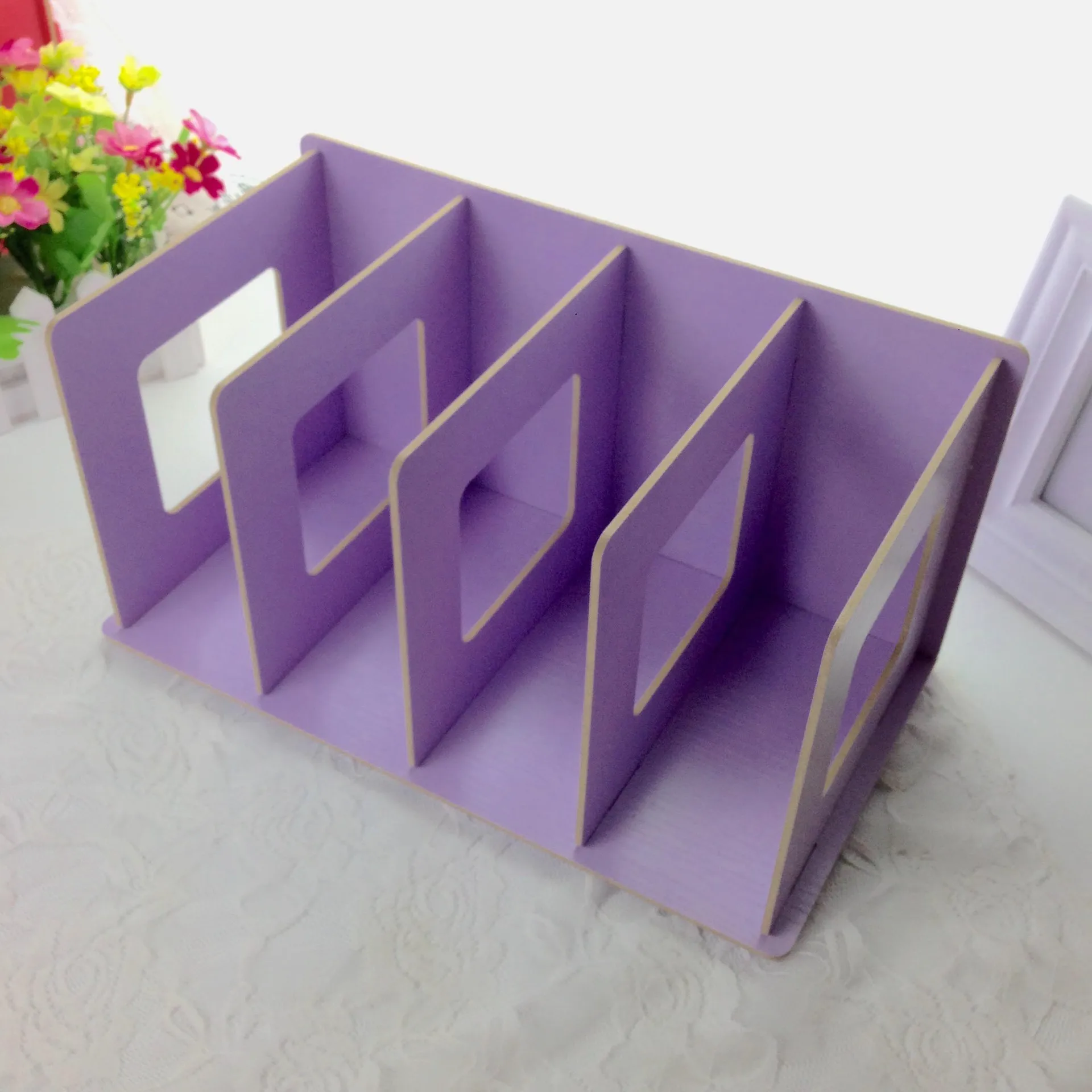 Многофункциональное домашнее размещение Diy креативная Cd полка; дерево Dvd полка Студенческая книжная полка