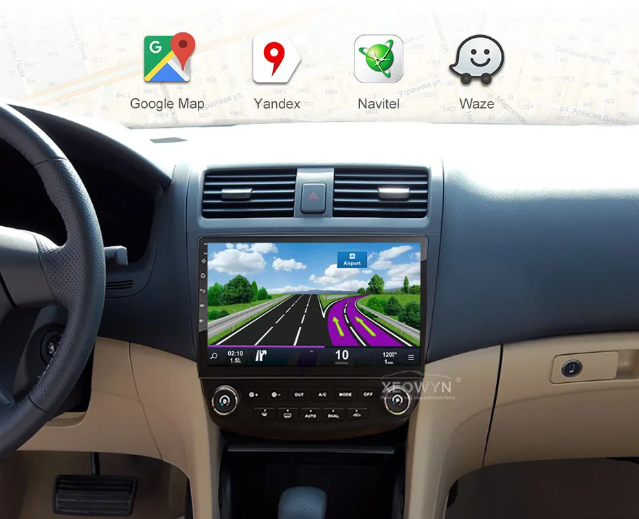 Clearance 1024*600 Quad core Android 10.1" Car radio GPS Navigation for HONDA Accord 7th 2003-2007 with wifi bluetooth mirror link 4