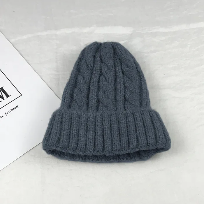 Denim Blue Шапочки Кепка унисекс s зимние Skullies для Кепка унисекс теплые шапочки с зимней шапочкой мужские и женские шапки Beanie шапки зимние - Цвет: Denim Blue