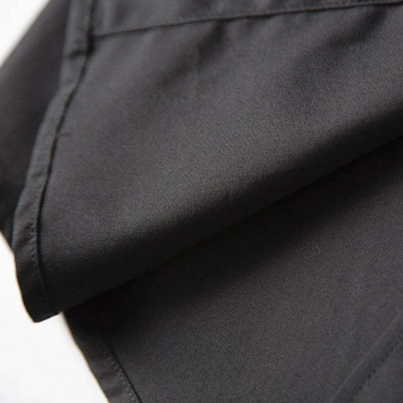 Европейская модная мужская рубашка бренд череп вышивка Chemise homme повседневные мужские рубашки однотонные тонкие рубашки мужские S-3XL
