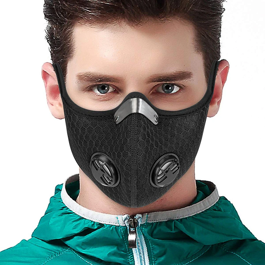 Новинка, противопылевая тренировочная маска, велосипедные маски с фильтром, половина лица, углеродные маски для горного велосипеда, спорта, езды на велосипеде, маска для лица