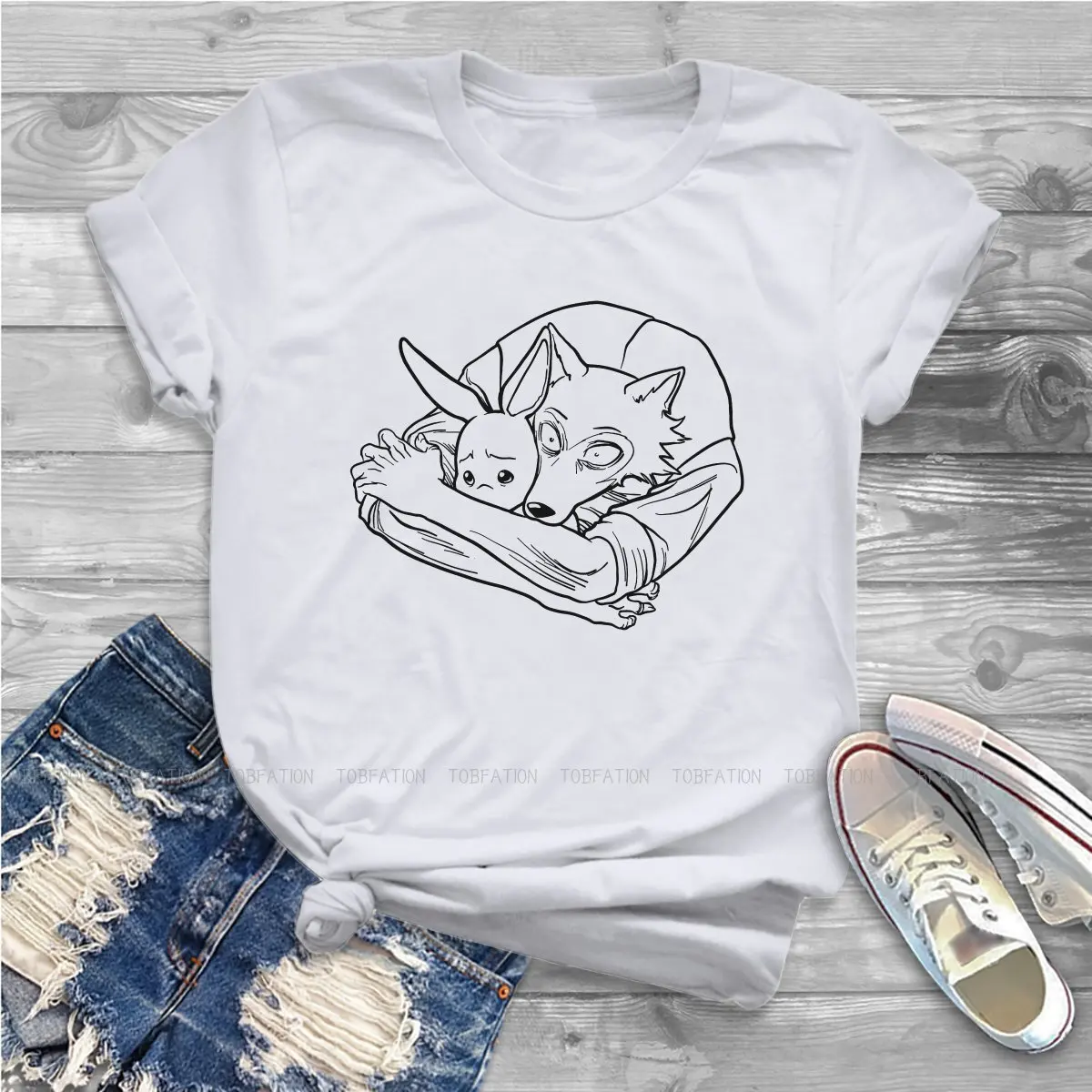 

Star Sweet Girls Women T-Shirt Beastars Animal Anime Blusas Harajuku Casual Short Sleeve Vintage Oversized Tops