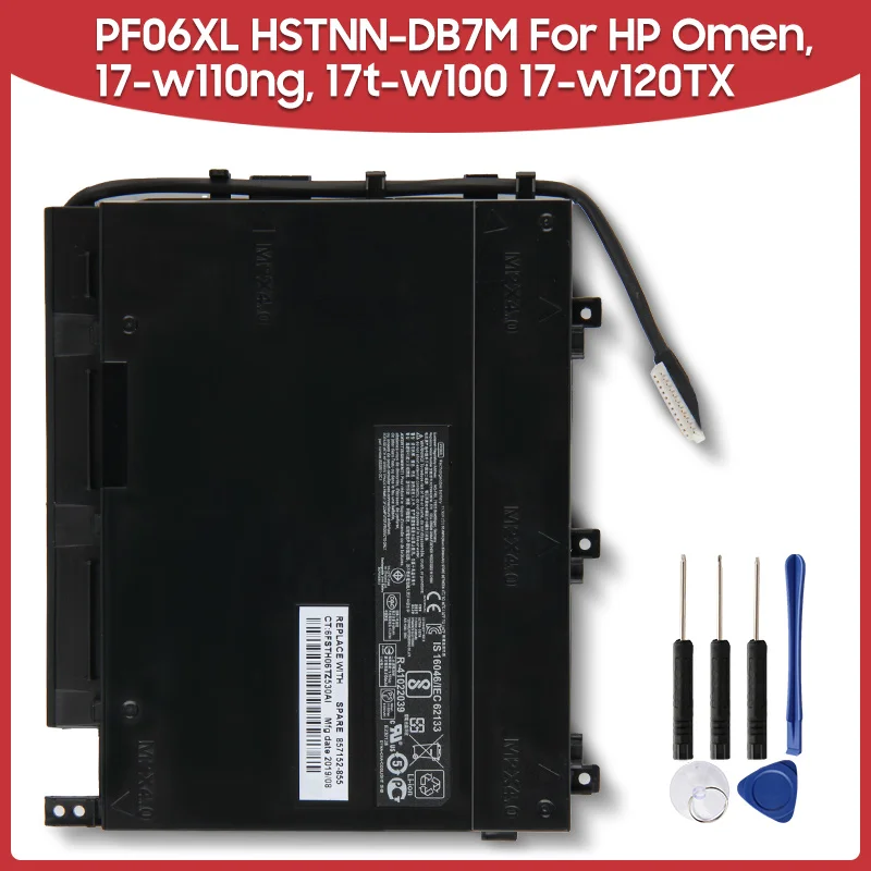 

Original Replacement Battery 95.8 Wh PF06XL HSTNN-DB7M For HP Omen 17-w110ng 17t-w100 17-w120TX 853294-850 Laptop Batteries