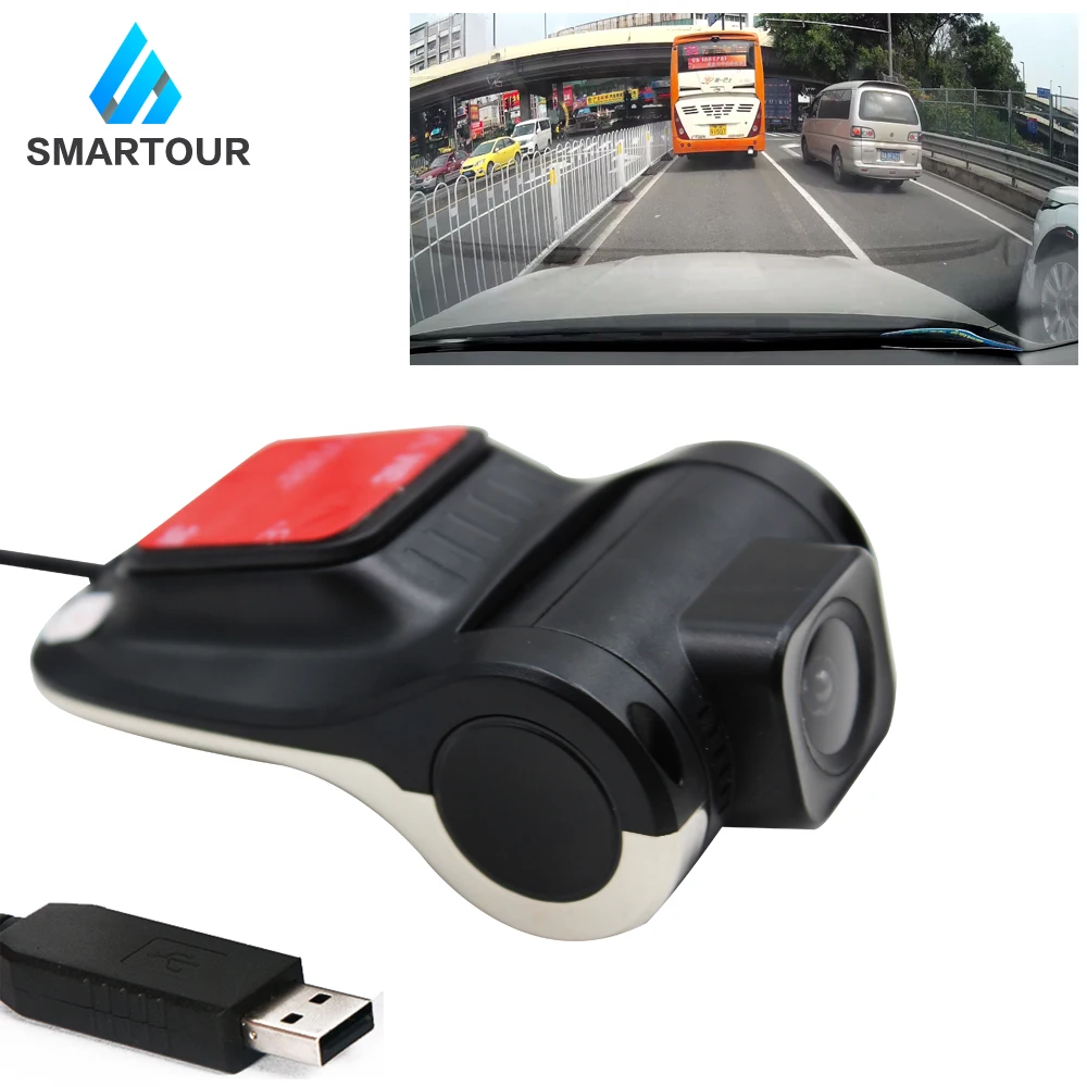 Smartour 1080P ADAS USB Автомобильный видеорегистратор подключение к автомобильный dvd-плеер на основе Android ночного видения