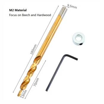 

12pcs/set Oblique ​Hole Locator Drill Bits Jig Clamp Woodworking Hand Tool Kit