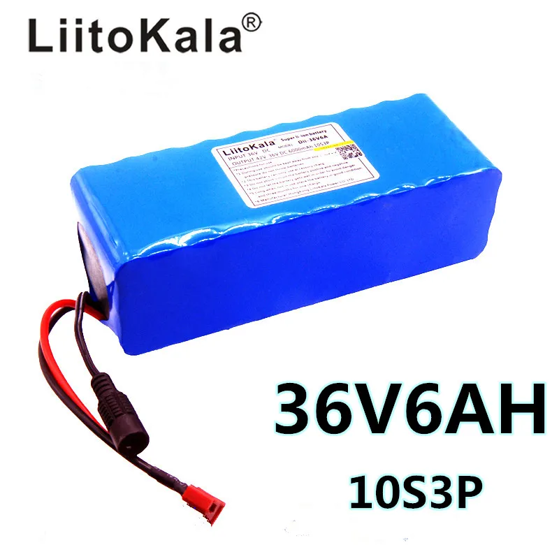 

LiitoKala 36 V 36 V 8AH 6ah 500 W 18650 bateria de lítio bicicleta Elétrica da bateria com o caso DO PVC para elétrica bicicleta