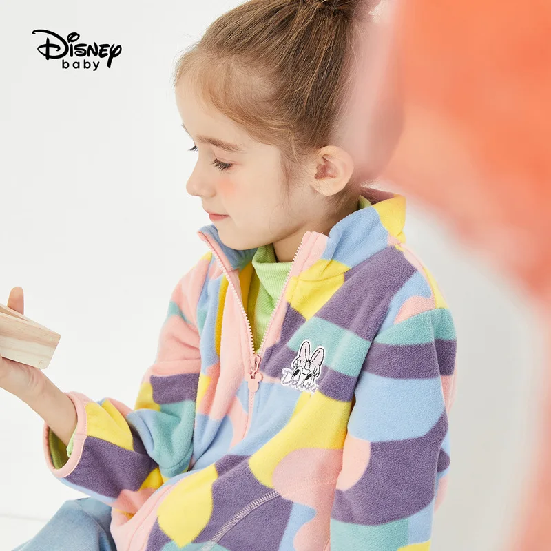 Оригинальное осеннее пальто для девочек Дисней 2020 г. Детский модный флисовый топ