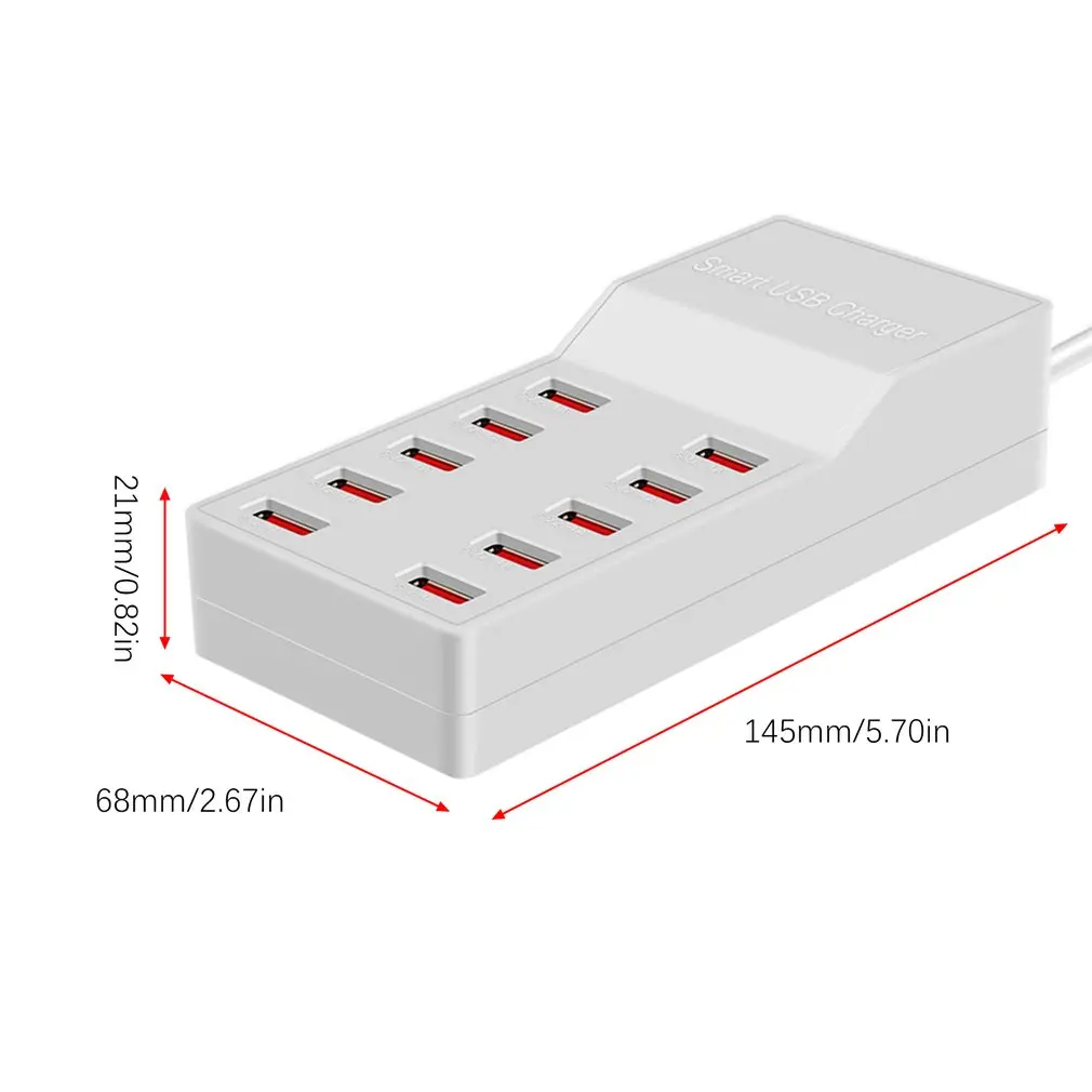 T8 мульти быстрое зарядное устройство USB зарядка несколько 10 USB телефон зарядная станция Универсальный usb-хаб Смарт зарядное устройство