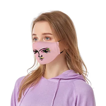 

1PC Washable Earloop Face Breathing Mask Anti-Dust Breathable Outdoor Protective Mouth Mask Reusable Respirator Fashion Masks