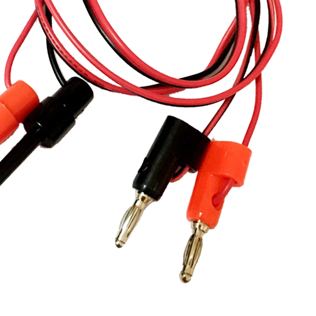 Multimeter Banana Plug to Test Hook Wire Cable 39-inch Flexible Test Cable with Protective Soft Silicone for Electrical Testing