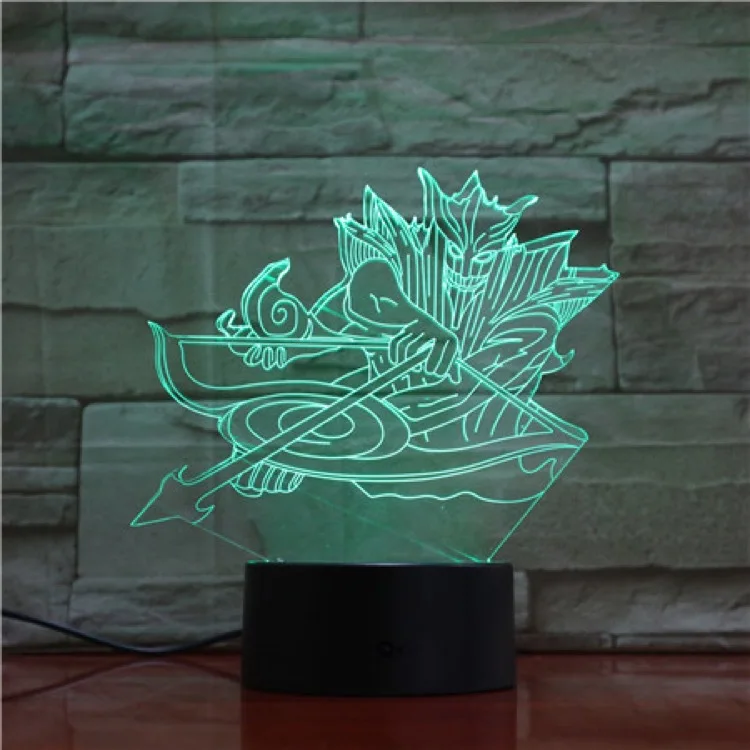 

Naruto 3d Night Light Colorful Creative Led Animation Accessories Should Be Able To Support Smart Home Bedroom Table Lamp