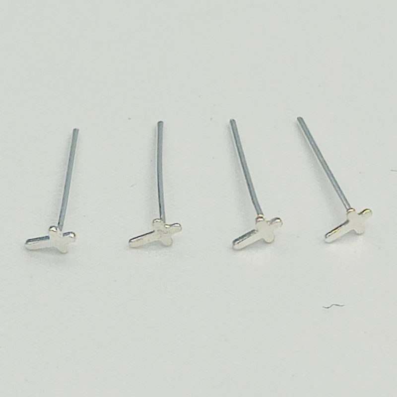 925 Стерлинговое Серебро простые крошечные серьги гвоздики в носу модные