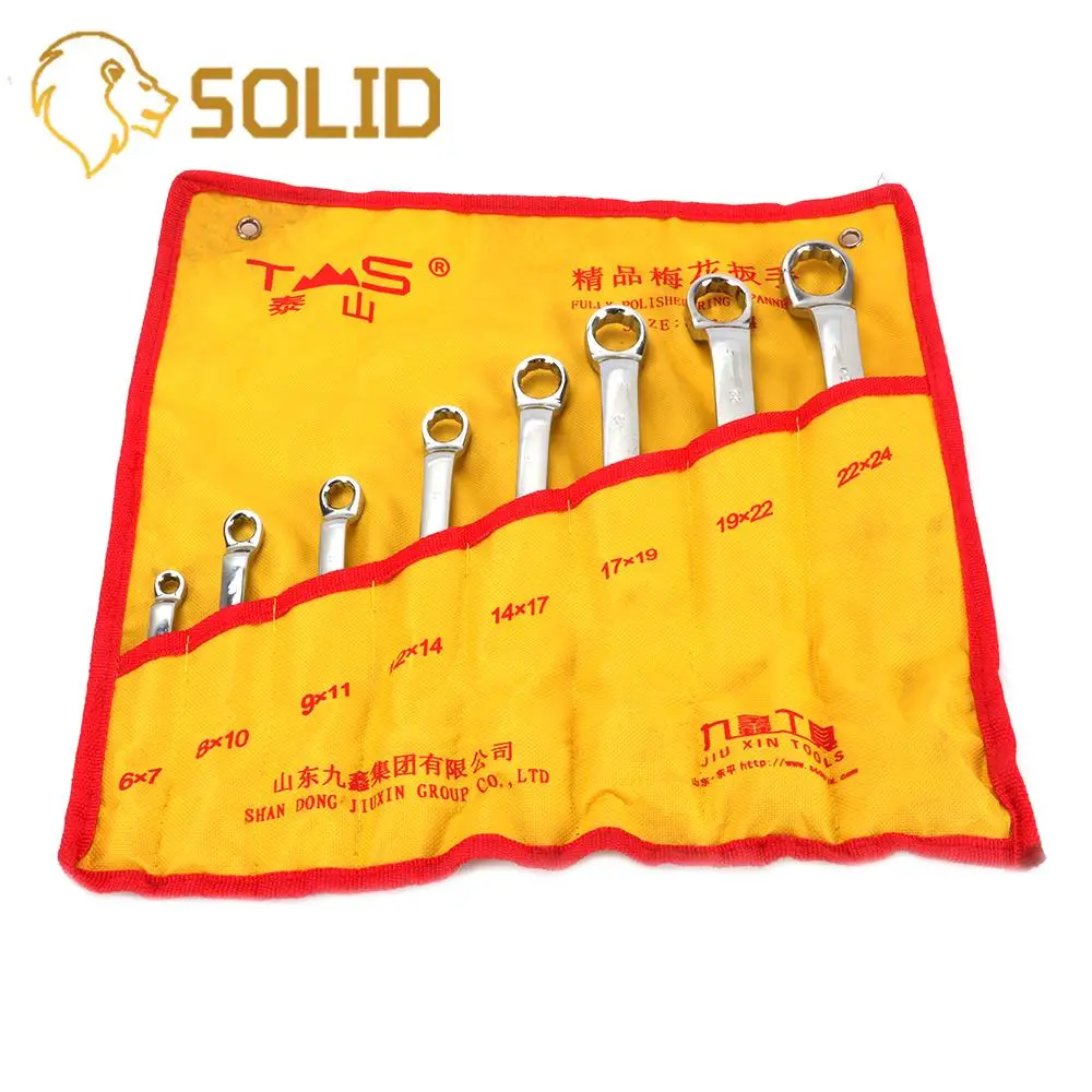 

Double End Ratcheting Wrench Kit Flexible Head Flex Hand Tool for Repairing Tool Durable 8Pcs/Set