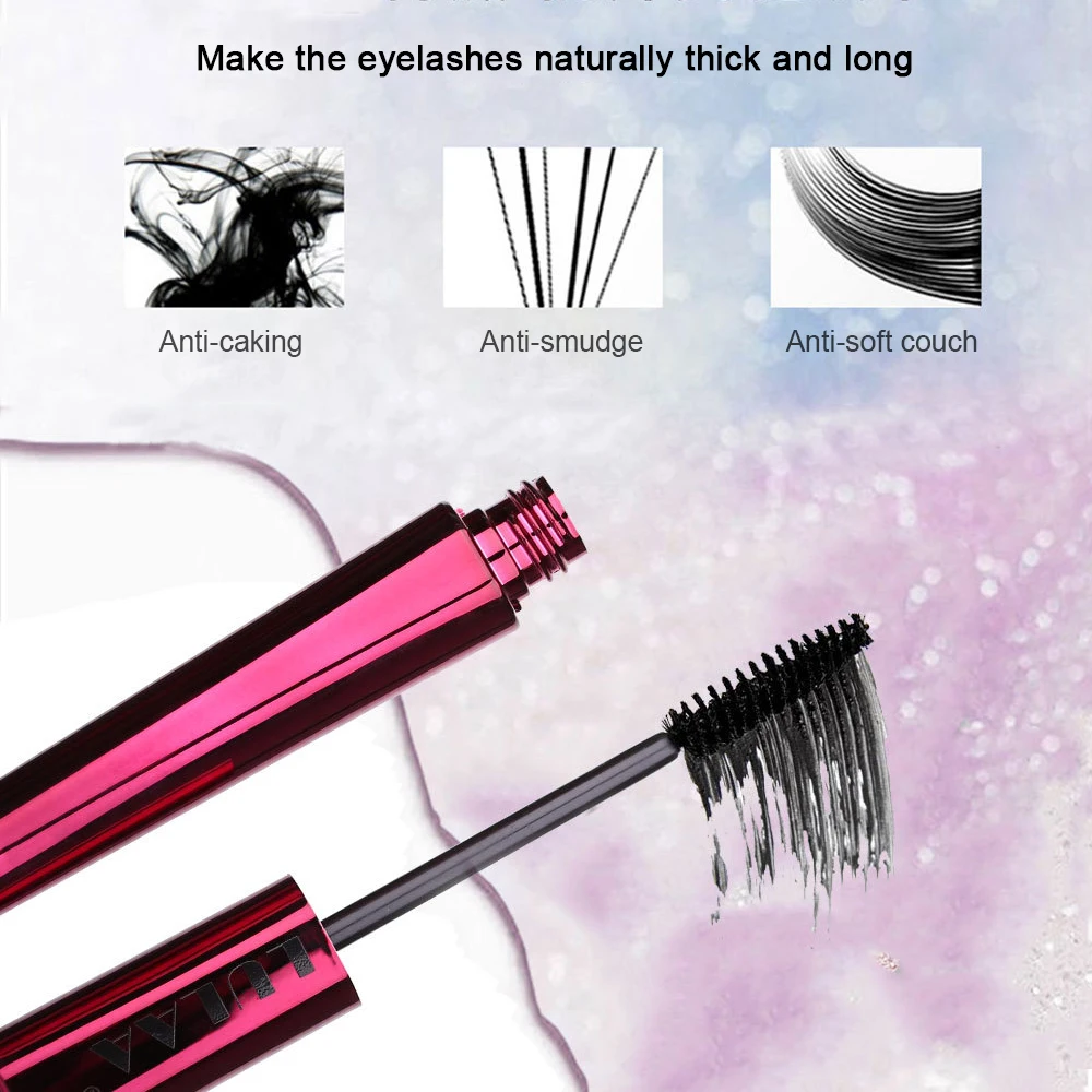 4d silk fiber eyelash mascara makeup lasting Extension waterproof curling Lengthening Eye Lashes Cosmetics 4d mascara TSLM1