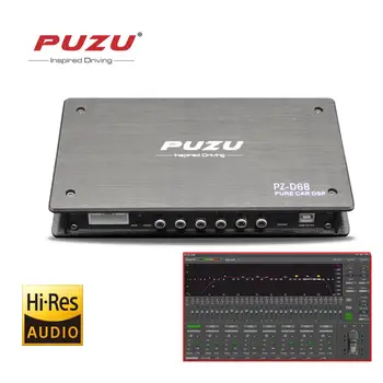 

PUZU Pure Digital signal processor 6ch RCA in to 8CH RCA out Car DSP 31band EQ tuning support computer software adjustment