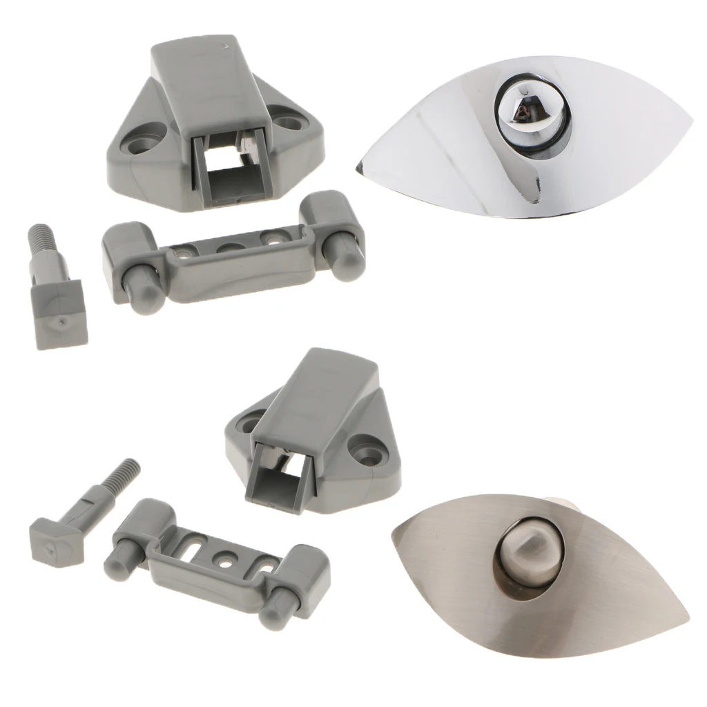Half Moon Push Latch Knob Cabinet Lock RV Boat Cabinet Locks