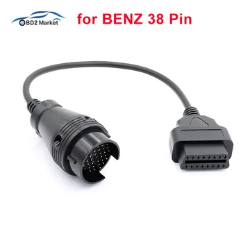 

OBD2 Cable For Mercedes Benz 38 pin to 16pin ODB OBD2 Connector For MB 14 Pin to 16 PIN OBD Sprinter Cable
