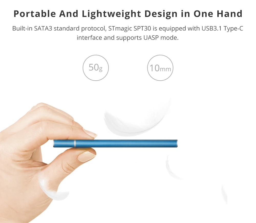 Stmagic Spt30 USB 3,1 Портативный твердотельный накопитель 128 ГБ 256 512 1 ТБ 2 ТБ внешний твердотельный накопитель 480-1900 МБ/с. для ноутбука игра