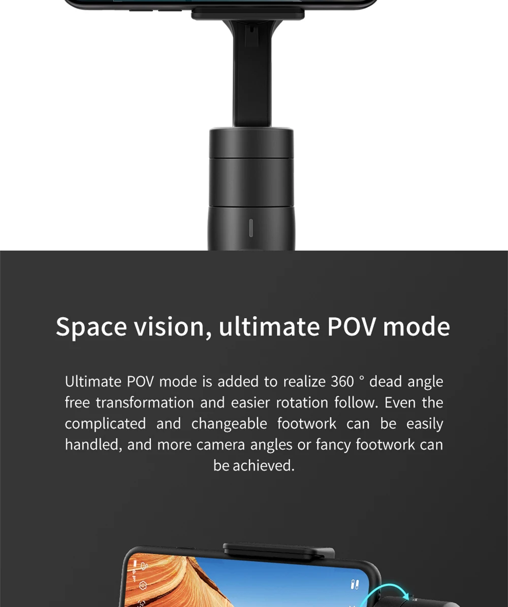 FeiyuTech Vimble 2s Смартфон карданный 3-осевой Карманный шарнирный стабилизатор с 180 мм телескопическая стойка для iPhone 11 XIAOMI samsung HUAWEI