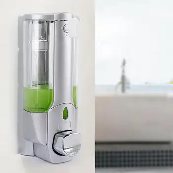 

Wall Mounted Soap Dispenser Space Saving Shower Accessory Container Liquid Shampoo Bathroom Detergent Durable Holder Home#3