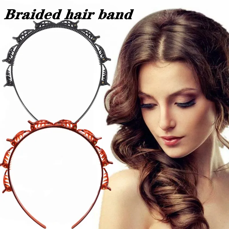 Magic Fashion Sweet Woman Girls Hair Tool Multilayer Plastic Hairpin Lady Convenient Summer Bridesmaid Wedding Makeup Hair Hoops