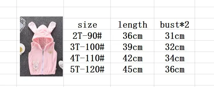 Недорогие теплые детские жилеты для девочек; сезон осень-зима; Верхняя одежда с заячьими ушками; куртки с капюшоном без рукавов; фланелевые пальто для маленьких девочек