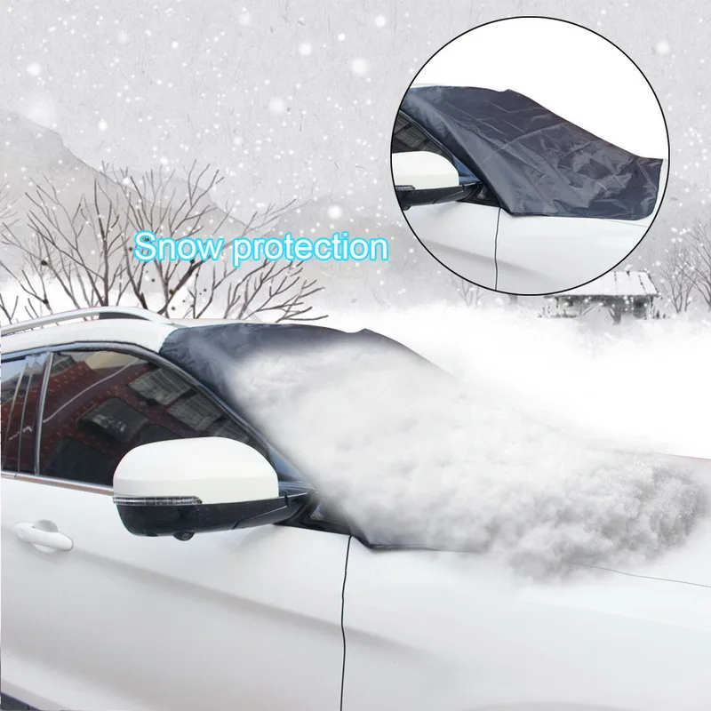 Автомобильный Снежный мороз, защита от пыли, козырек, защита от солнца, задние Чехлы 210*120 см, покрытие для лобового стекла автомобиля