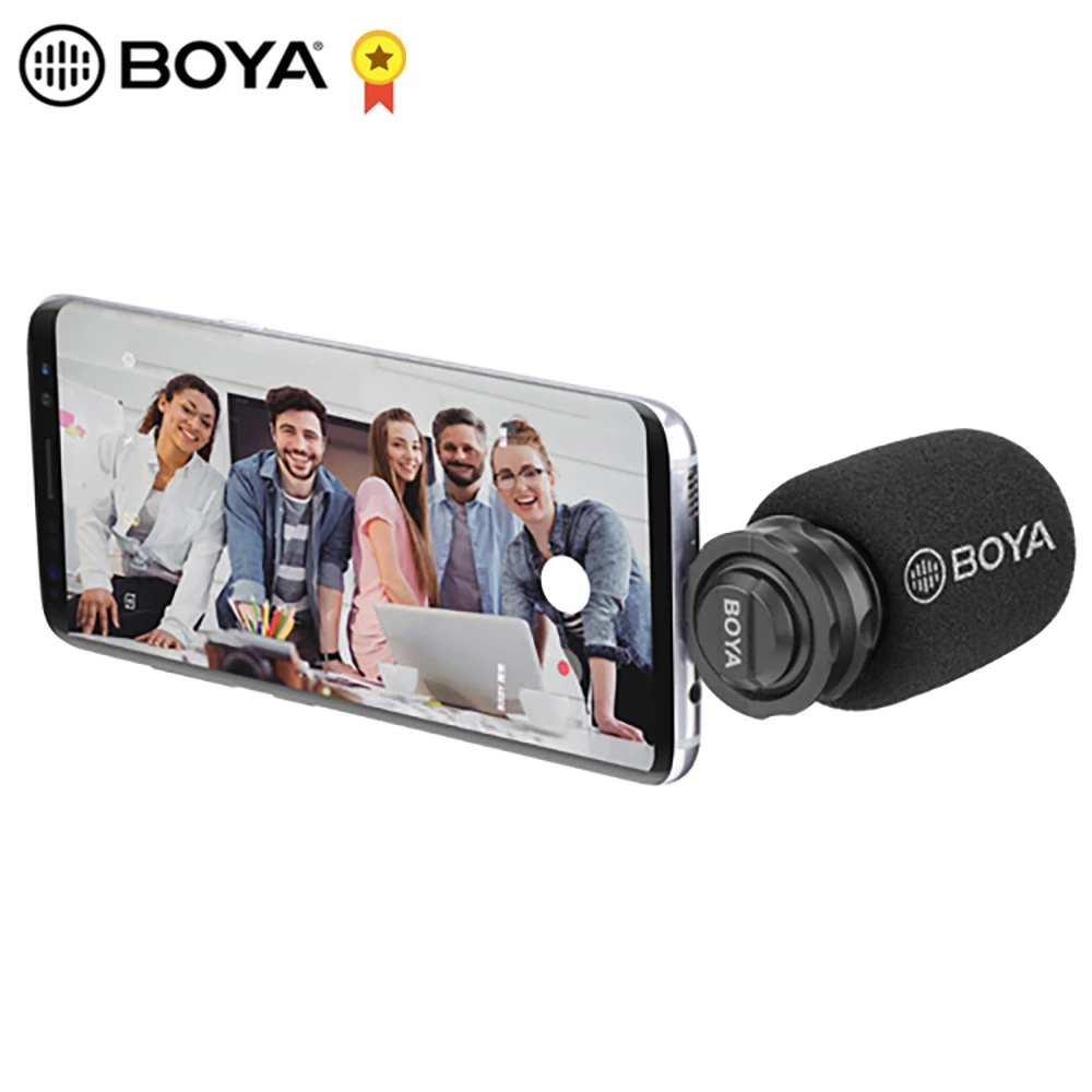 BOYA BY DM100 DM200 M1DM микрофон петличный записывающая студия для vlog profissional phone|Микрофоны|