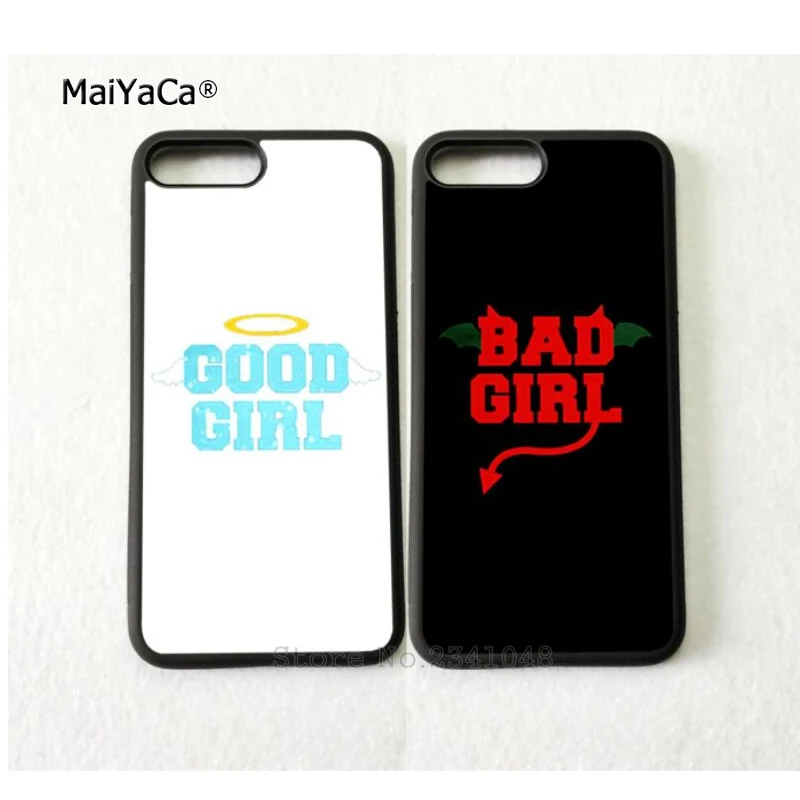 Силиконовые мягкие чехлы для телефонов good bad girl two girls BFF best friends iPhone 11 pro max 5s se 6 6s 7 8