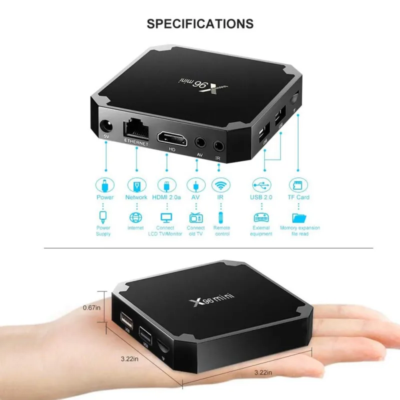 X96 Mini 2GB+16GB Smart Android TV BOX 2