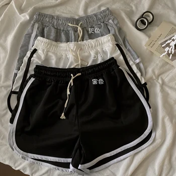 

Spring and summer 2020 new wild loose high waist casual pants sports shorts women were thin straight pants wide leg pants