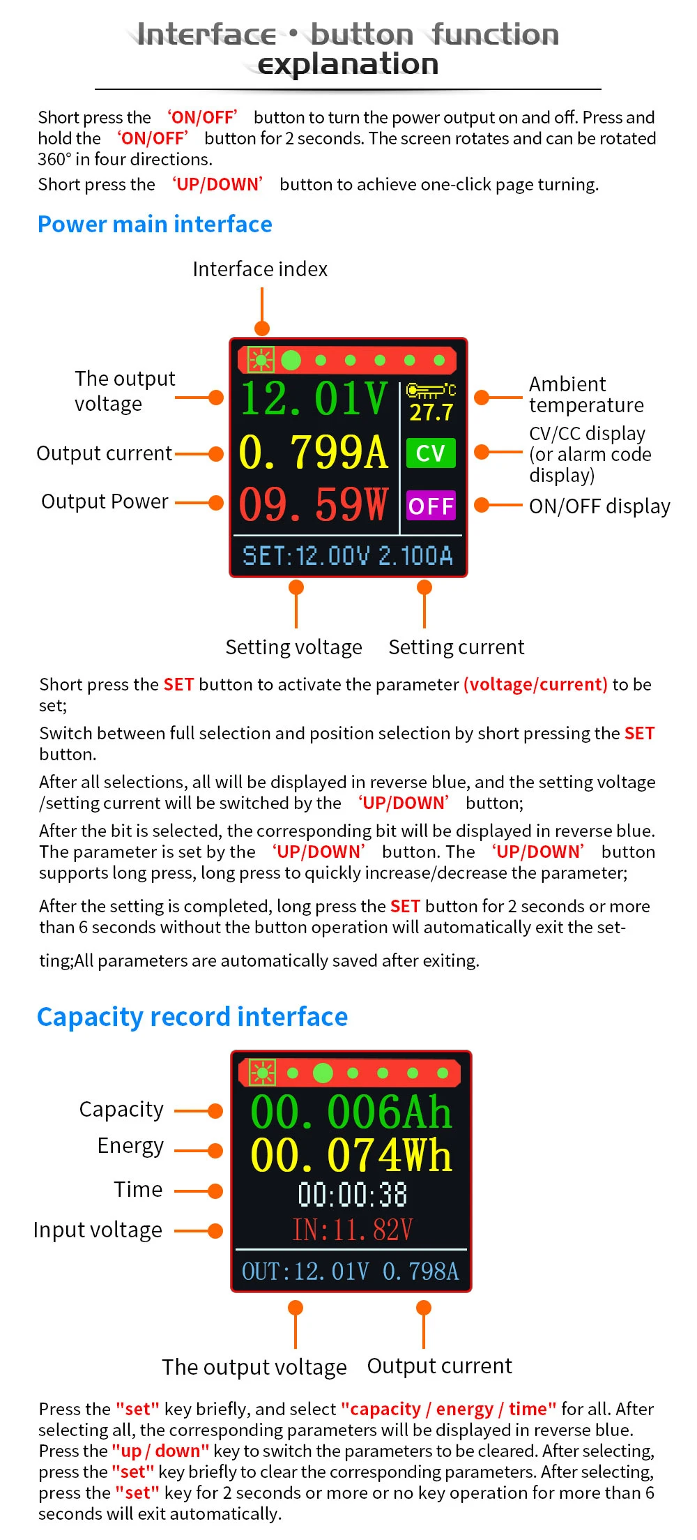 Цвет Usb преобразователь напряжения 5 В до 9v12v24v импульсный повышающий стабилизатор модуль постоянного напряжения постоянного тока 15 Вт отображение напряжения и тока