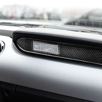 

Carbon Fiber Interior Car Dashboard Decoration Strip Car-Styling Sticker For Ford Mustang 2015 Car Sticker