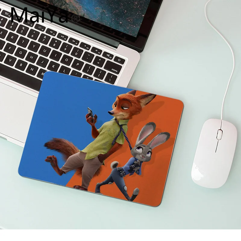 No Lock Edge18x22cm Maiya высокое качество Zootopia уникальная настольная панель коврик для игровой мыши Гладкий блокнот для письма настольных компьютеров мат игровой коврик для мыши - Цвет: No Lock Edge18x22cm