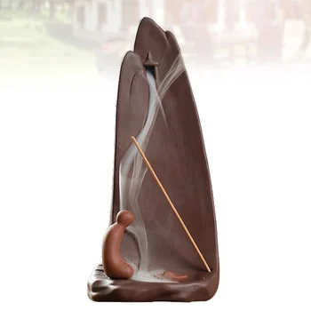 

1pc Durable Practical Lightweight Lightweight Incense Burner Backflow Office Yoga Room