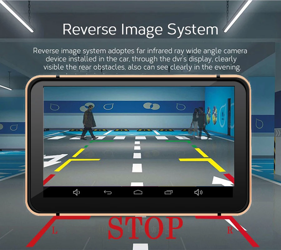 Новый 7 дюймовый автомобильный видеорегистратор с GPS навигацией Android 1080P 512 МБ 8 ГБ