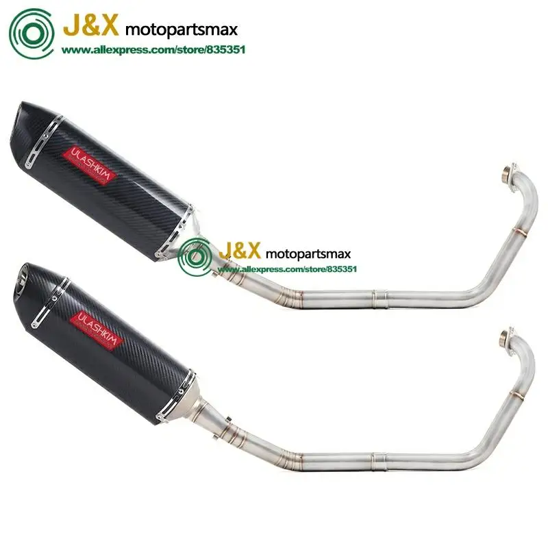 Полная выхлопная система мотоцикла Escape slip on для yamaha YZF R15 MT15 MT-15 2008- средняя труба глушителя DB-Killer