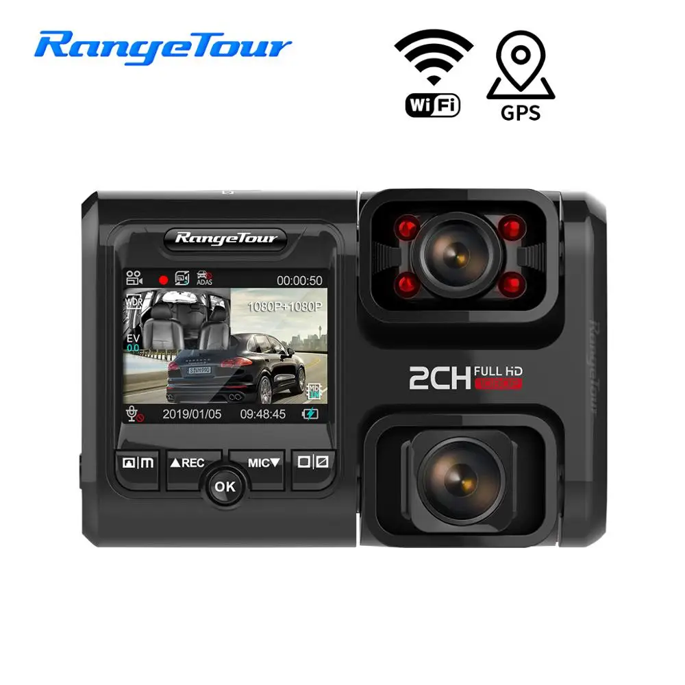 

Car DVR WiFi GPS D30H Dash Camera 4K 2160P Dual Lens G-Sensor Night version Car Cam Recorder