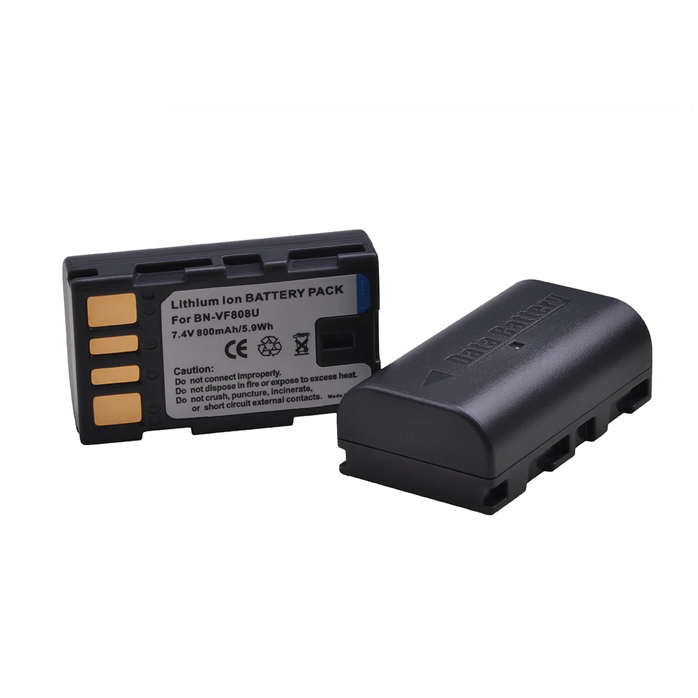 

2x BN-VF808U BN VF808 VF808U BN-VF808 Battery for JVC BN-VF808 JVC Everio GZ-MG130 148 150 155 175 255 275 575 GZ-HD7 GR-D7