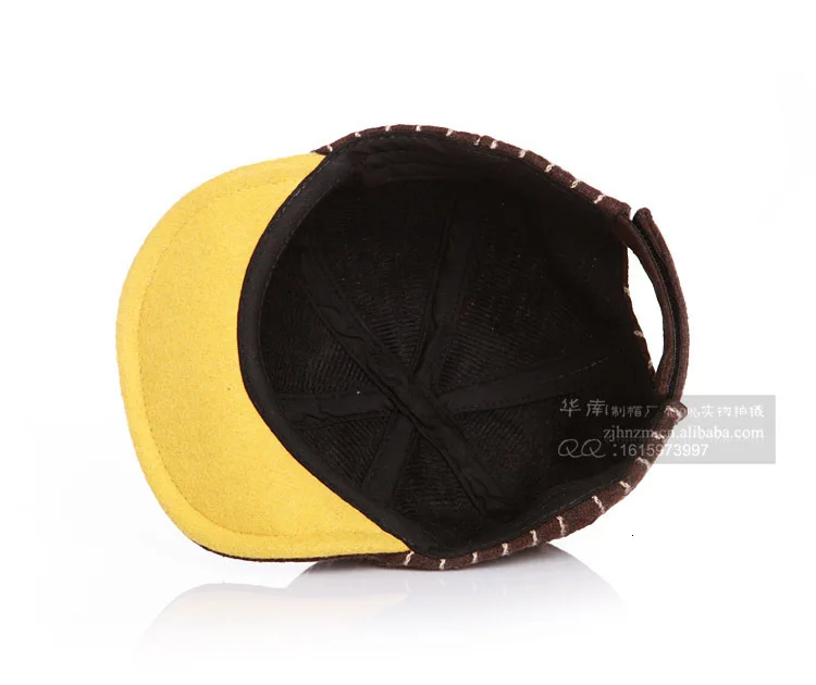 South China Autumn Children Baseball Change Tongue Single Hair Bulb Hats Baby Duck Tongue Woolen Stripe Peaked Cap