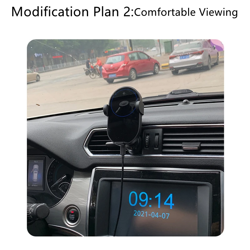 Car charger adapter Charger Bracket Holder for Xiaomi Wireless Car Charger 20W Phone Holder Base Modification 20w Car Fast Charging