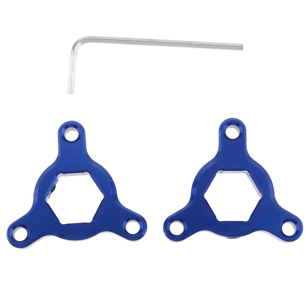 Pair Motorcycle CNC Front Hexagon Anodized Fork Preload Adjusters 14mm for Yamaha MT-09 Tracer/ Tracer 900 2015-2016