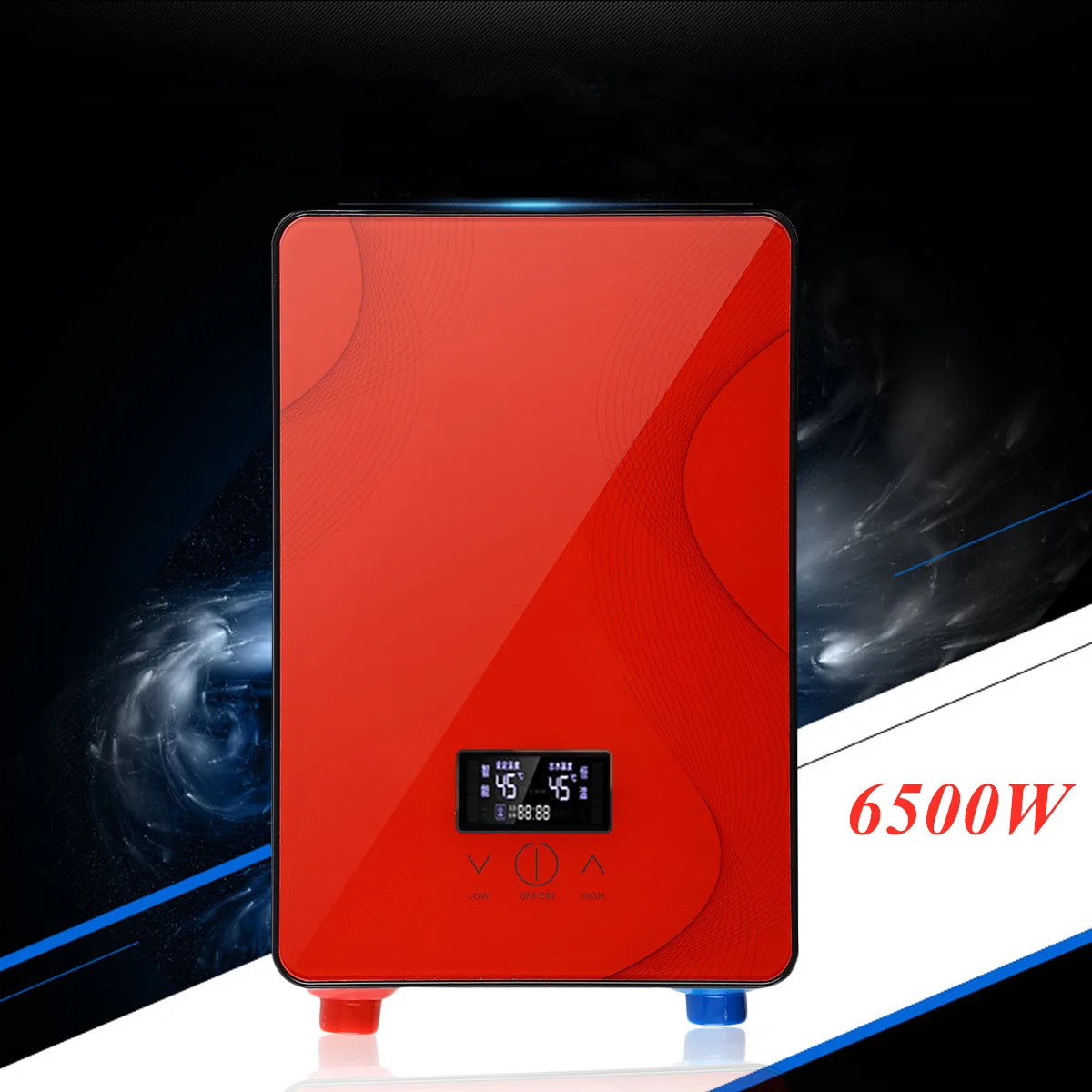 

6.5KW 220V Instant Heating Electric Water Heater LED Display Electric Hot Water Heater Constant Temperature Shower Bathroom Home