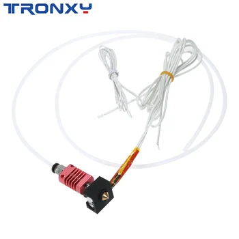 

Tronxy 3D Printer Parts Assembled MK10 Extruder Hotend Kit Aluminum Heating Block 0.4mm Nozzle 100K Ohm Thermistor PTFE Tube