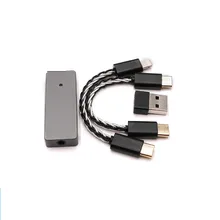 8 ядер Посеребренная линия тип-c портативный DAC декодирующий усилитель DSD hifi усилитель Звуковая карта для Hesa Android apple PC T1115