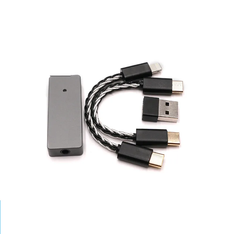 8 ядер посеребренный линейный Type c портативный DAC декодер amp DSD Hi Fi усилитель