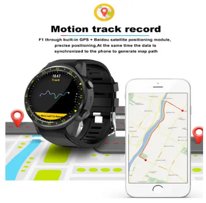 

Sports GPS Smart Watch Men F1 with Camera Support Pedometer Bluetooth 4.0 Smartwatch SIM Card Wristwatch for IOS Android Phone