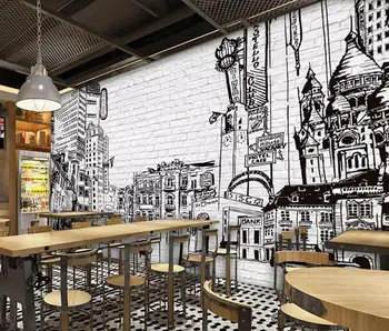 

[Self-Adhesive] 3D Street View WG806 Wall Paper mural Wall Print Decal Wall Murals Belly