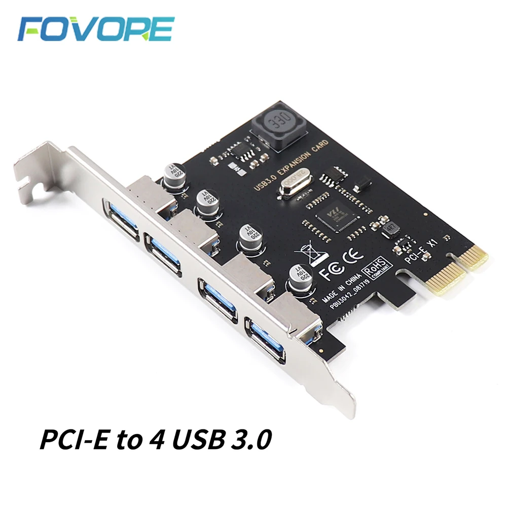 4 Port Usb 3.0 Pcie Expansion Card Pci Express Pcie Usb 3.0 Hub