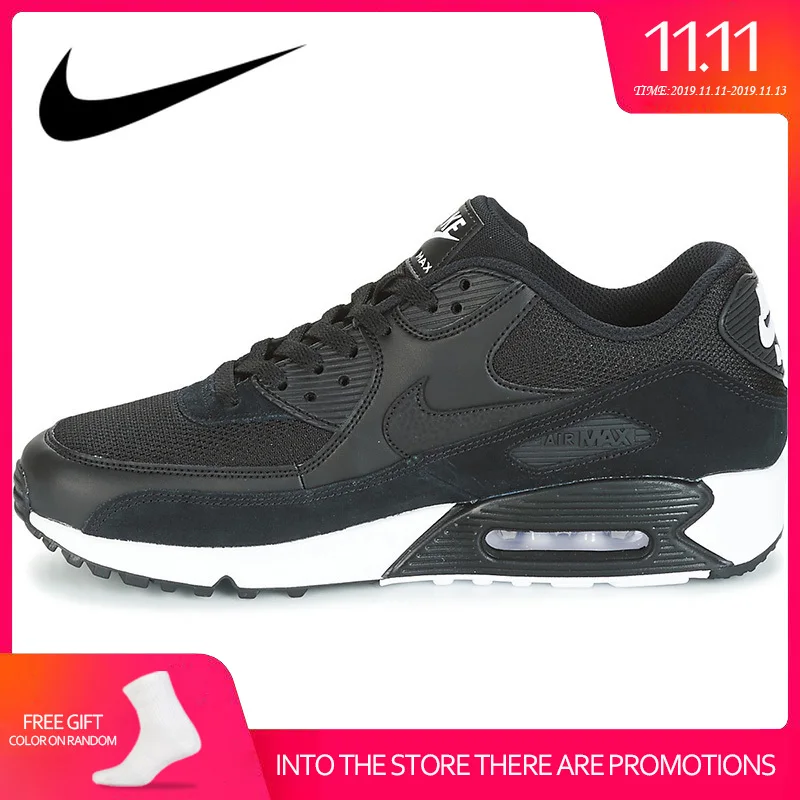 

Original Authentic NIKE AIR MAX 90 ESSENTIAL Men's Running Shoes Sneakers Ventilation Comfortable Lace-UP 2019 New 537384-077